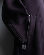 "GIANFRANCO FERRE white" riders design double zip coat