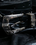 HARLEY-DAVIDSON Genuine Leather Silver Detail Belt