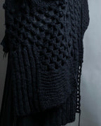 "MM6" Alpaca wool blend super long muffler