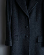 "LANVIN" 100% Cashmere Walnut Button Chester Coat