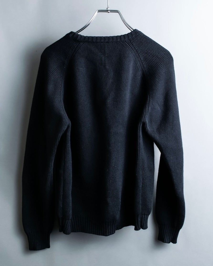 "SAINT LAURENT PARIS" 2014AW studded design knit sweater
