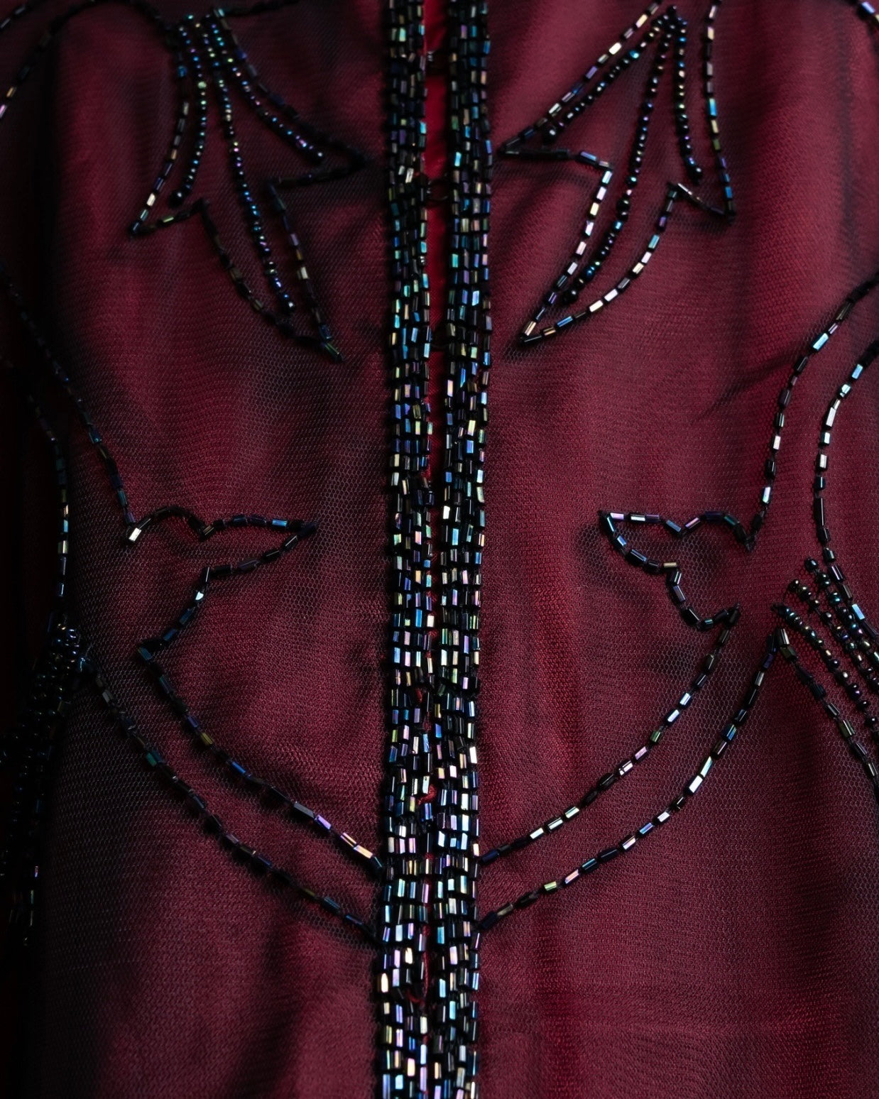 Sheer Layered Bijou Jacket