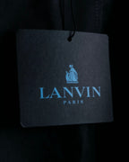 "LANVIN paris" mint condition silk blend double zip spring coat