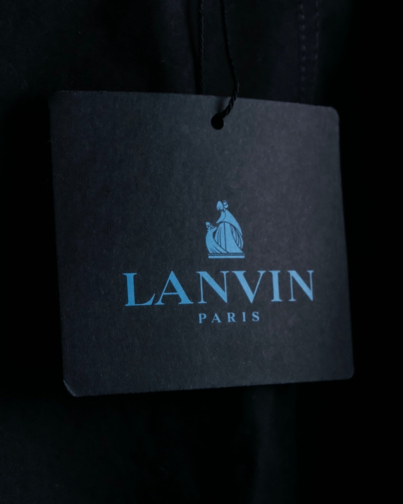 "LANVIN paris" mint condition silk blend double zip spring coat