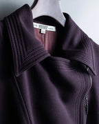 "GIANFRANCO FERRE white" riders design double zip coat