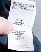 "EMMETI" goatskin quilted P coat