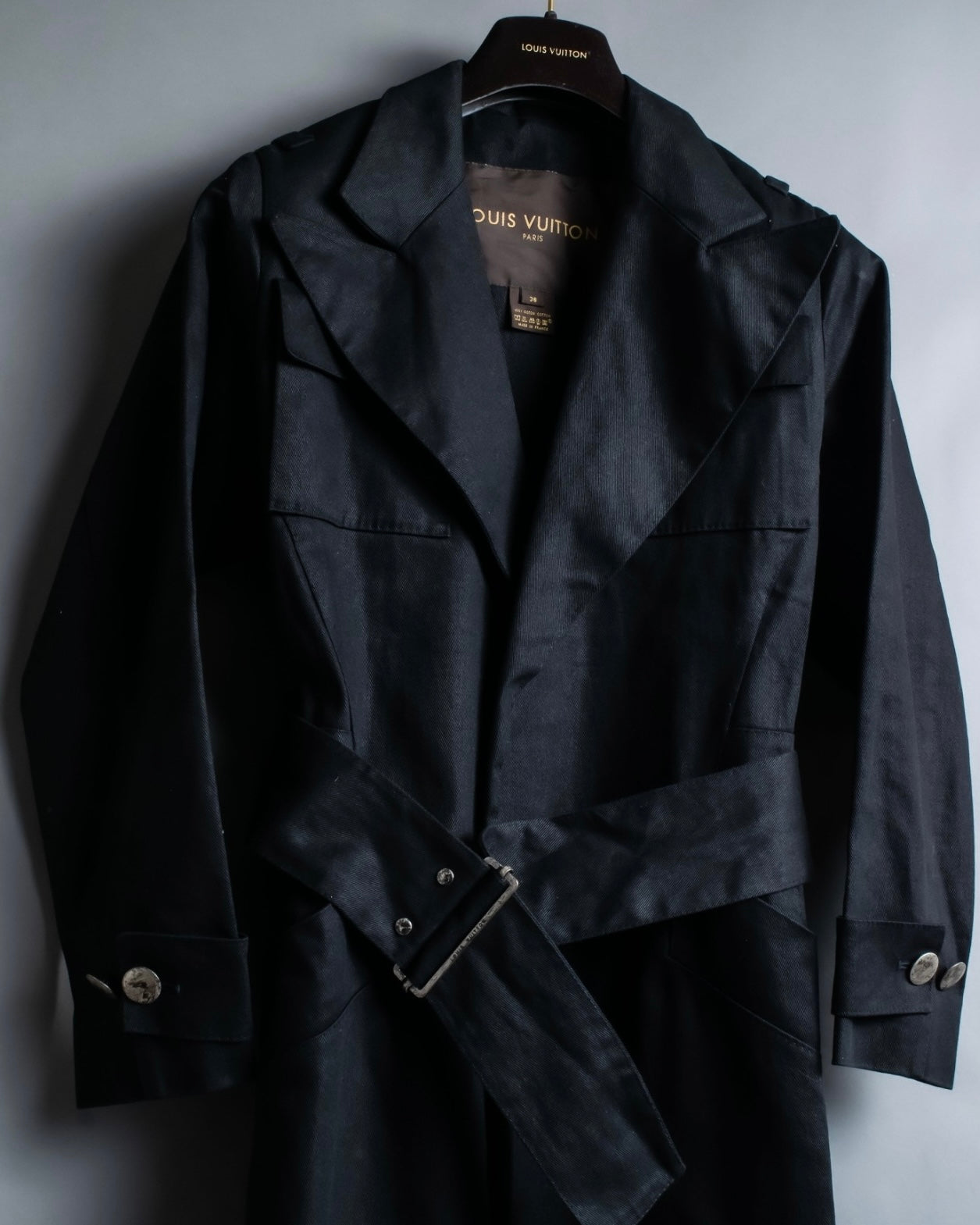 "Louis Vuitton" Peak lapel cotton coat