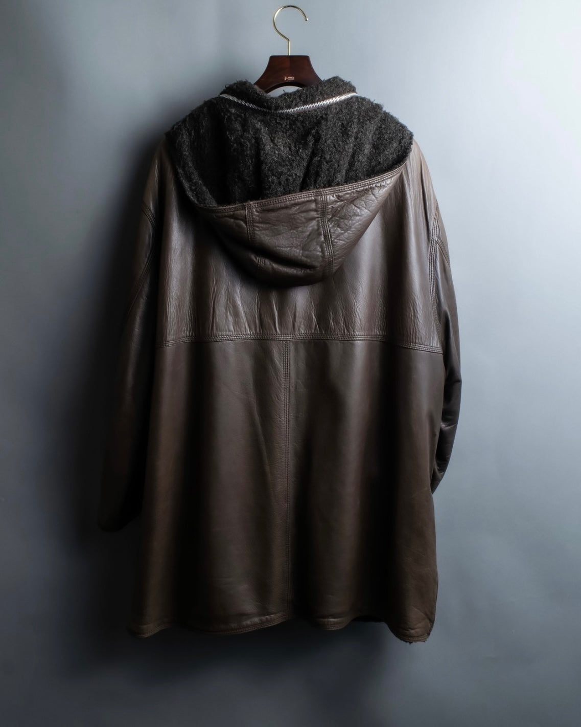 "SYLVIE SCHIMMEL" Special touch leather zip hood jacket