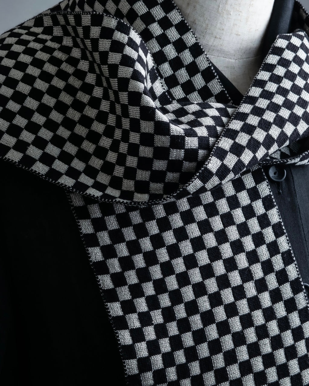 "DOLCE&amp;GABBANA" checkered pattern glitter stole
