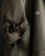 Vintage long collar raglan spring trench jacket