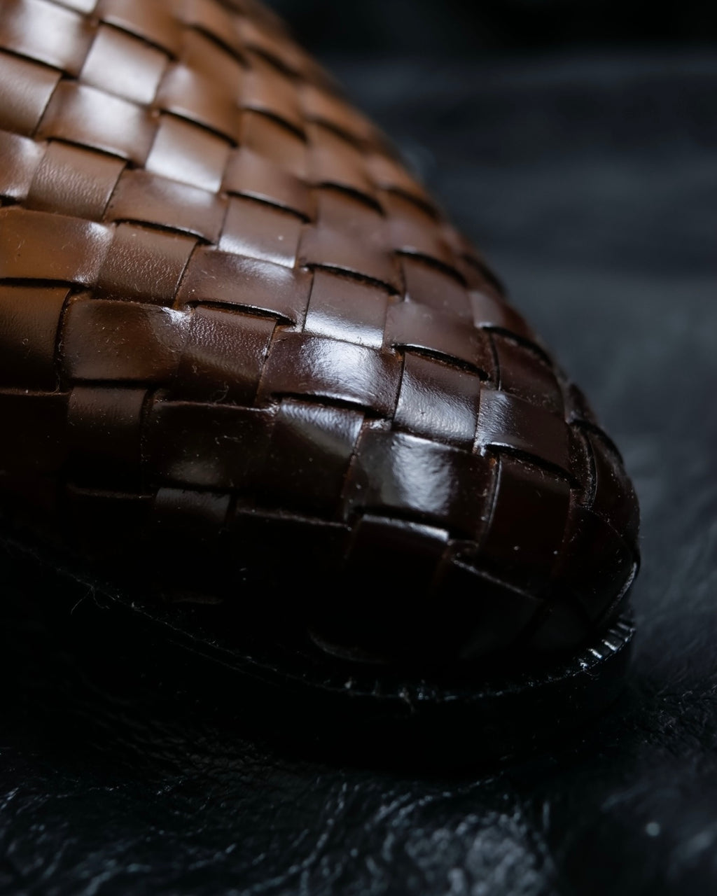 “MODELLO” gradation color intrecciato designed dress shoes