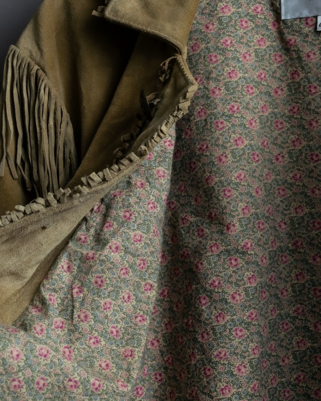 Vintage suede fringe jacket