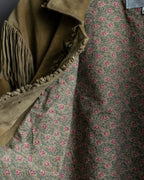 Vintage suede fringe jacket