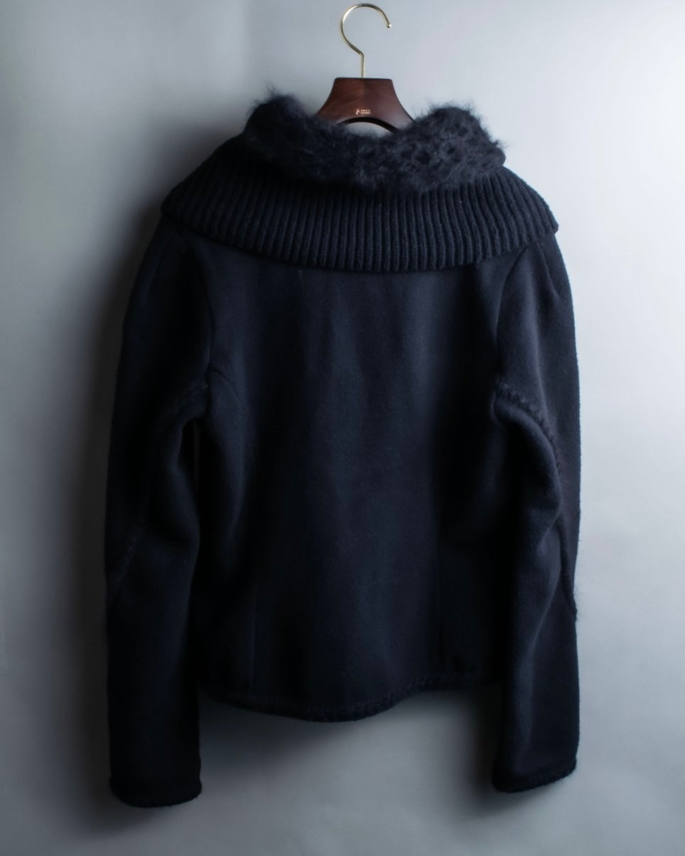 "Ermanno Scervino" Angora blend cardigan design jacket