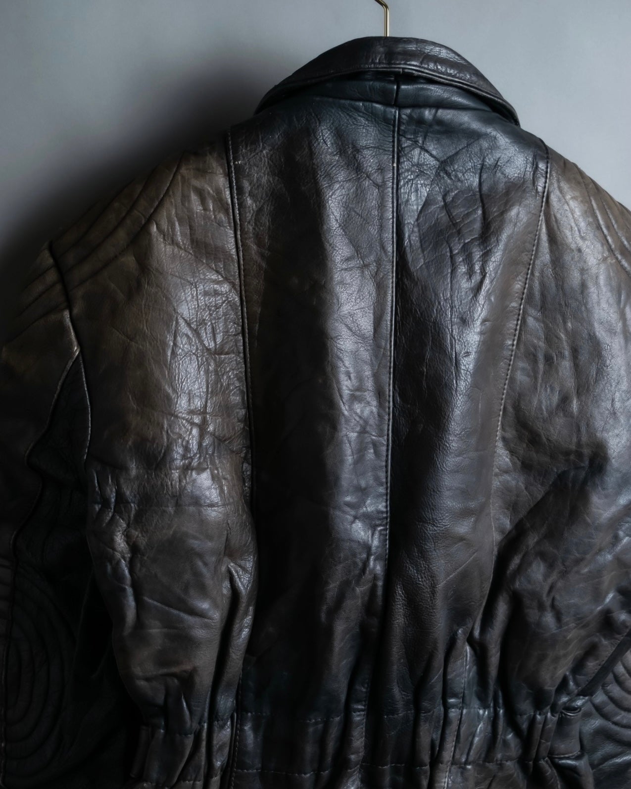 vintage woven biker jacket