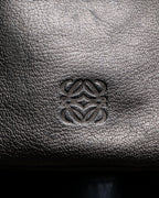 “LOEWE” anagram designed silver shoulder bag
