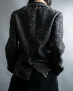 "Yohji Yamamoto +NOIR" Frill smoking jacket