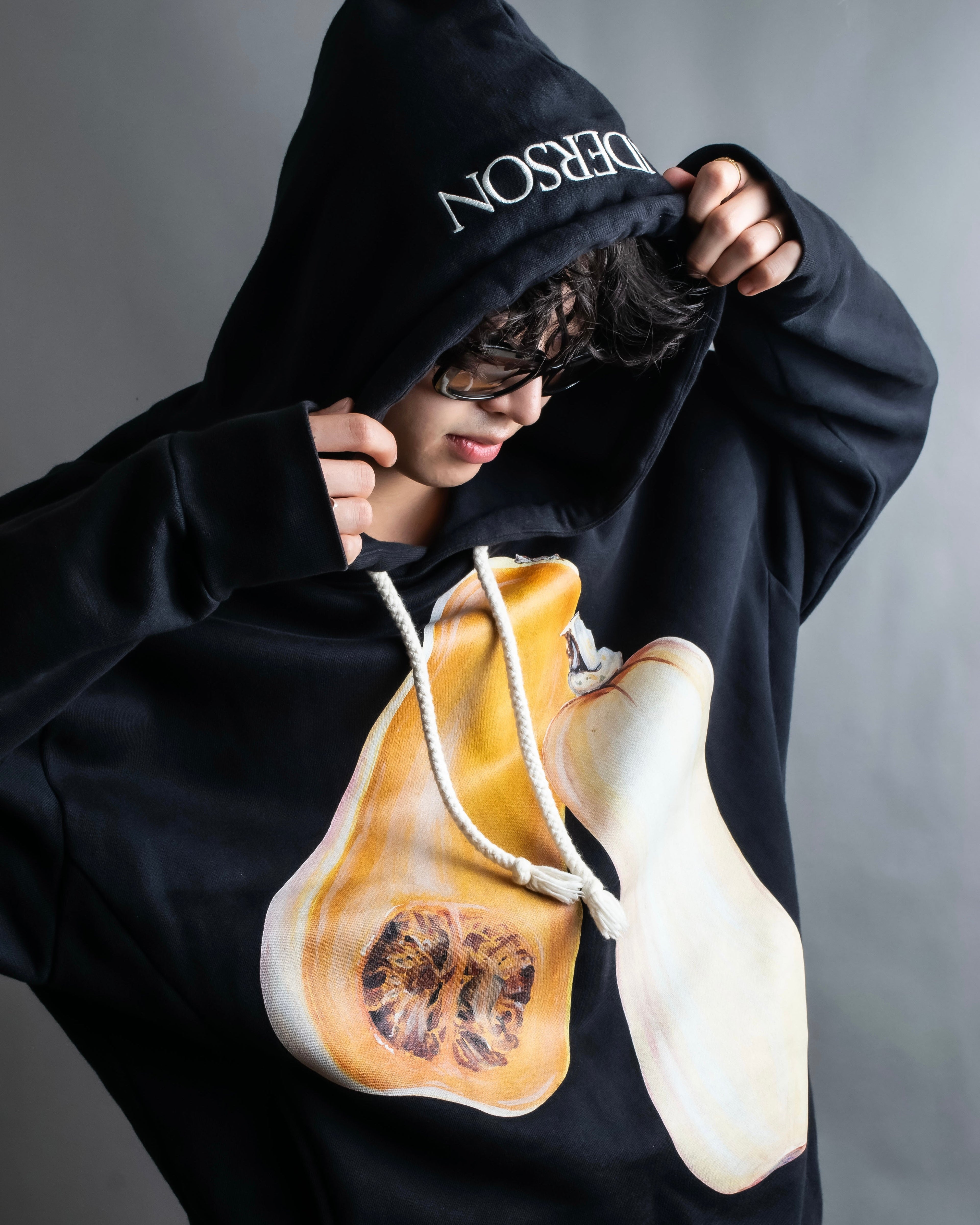 “JW Anderson” pear painted oversized hoodie