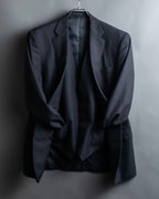 "KANSAI YAMAMOTO" Grey hidden check three-piece set up