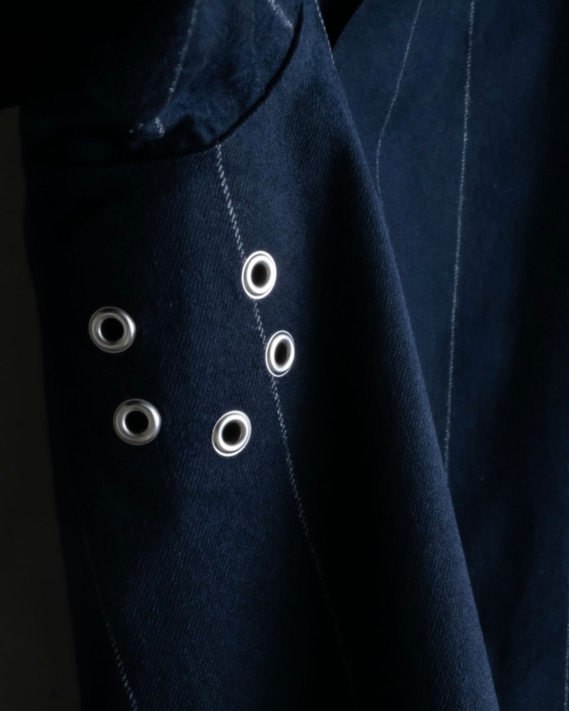 "MACKINTOSH" super oversized striped coat