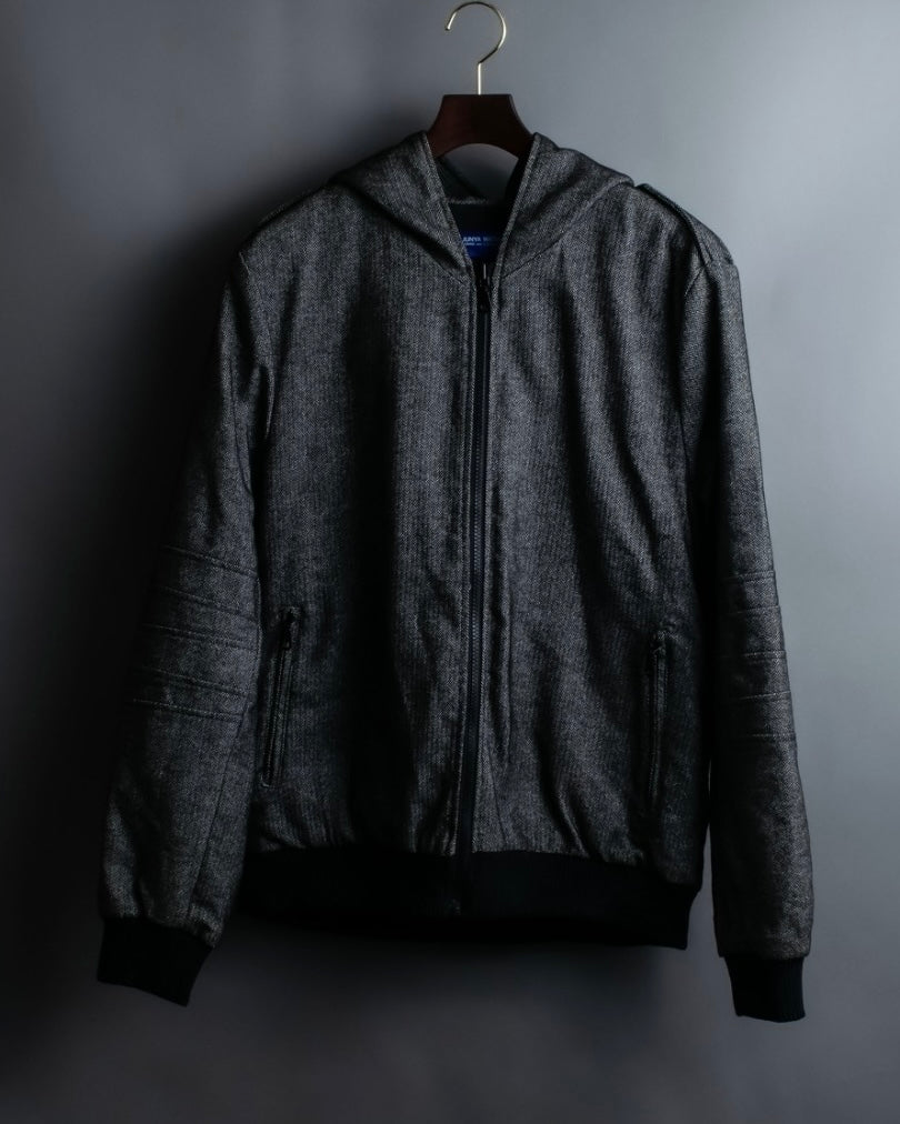 "JUNYA WATANABE" Cotton Herringbone Hoodie Jacket