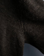 "COMME des GARCONS HOMME PLUS (1997-98's )" Spiral print design dark brown knit