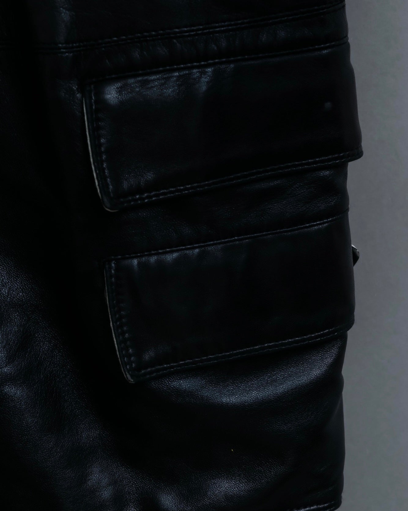 Versace Thick Silhouette Luxury Leather Coat