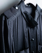 "BALENCIAGA" Trench design silk dress