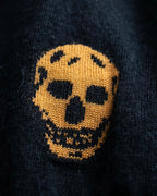 “Alexander McQueen” skull designed cashmere cardigan