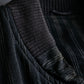 "Comme des Garcons Homme" distressed zip-up striped blouson
