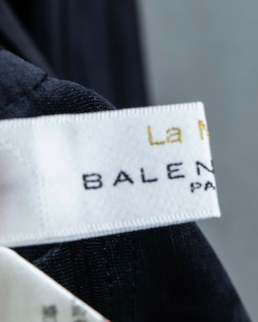 "BALENCIAGA" Silk sheer box designed shirt