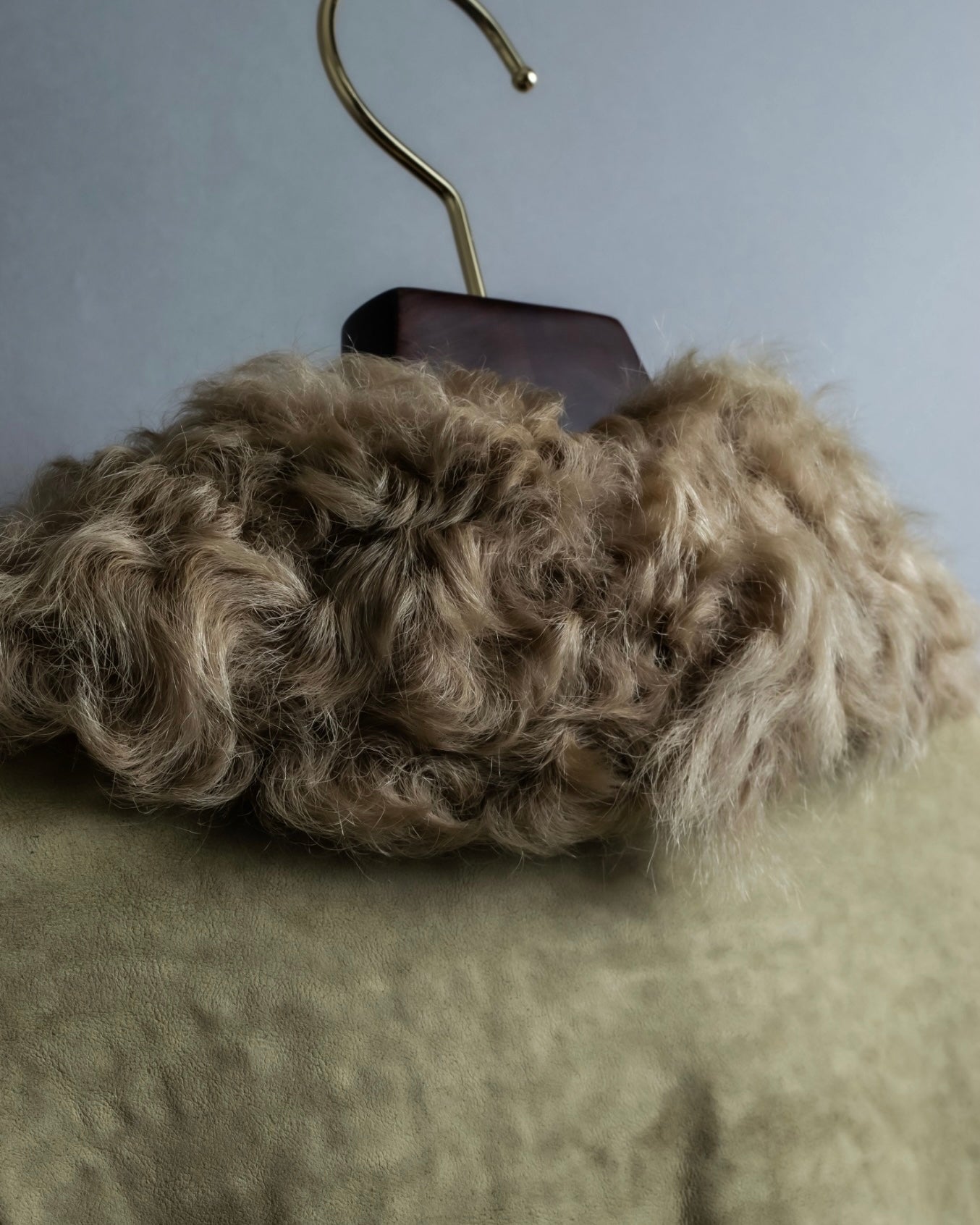 Vintage kargan lamb suede combination jacket