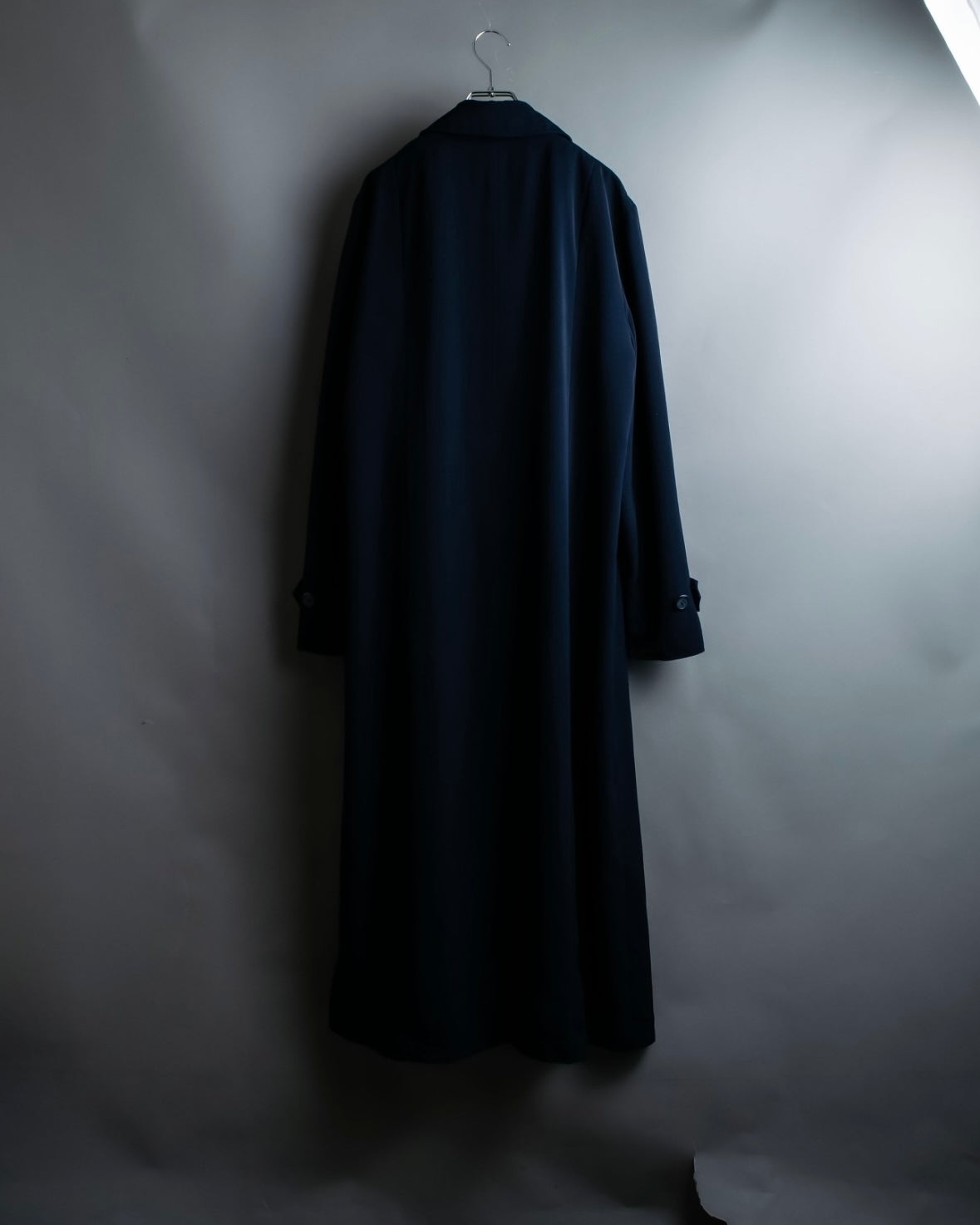 Vintage super long dark blue trench coat