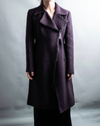 "GIANFRANCO FERRE white" riders design double zip coat