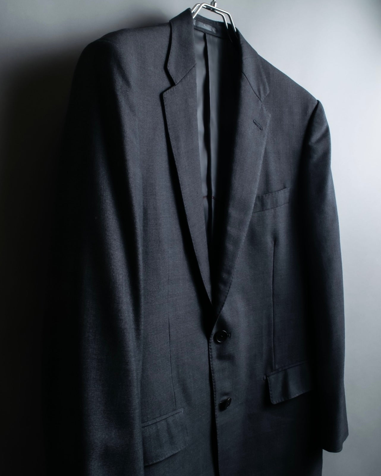 "KANSAI YAMAMOTO" Grey hidden check three-piece set up