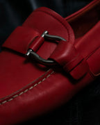 "Salvatore Ferragamo" gancino designed rubber sole loafer