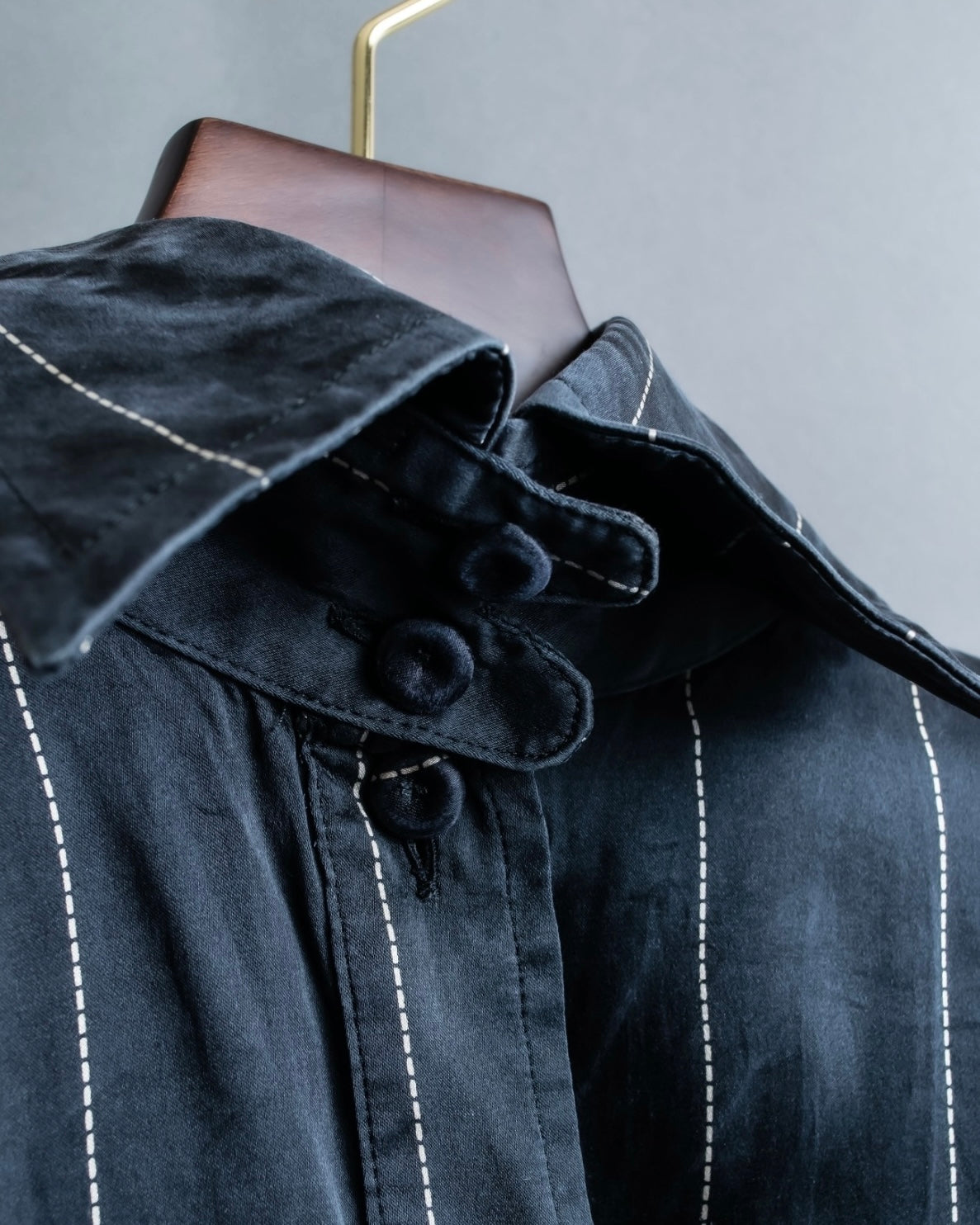 "GIANFRANCO FERRE" 100% silk striped dress shirt