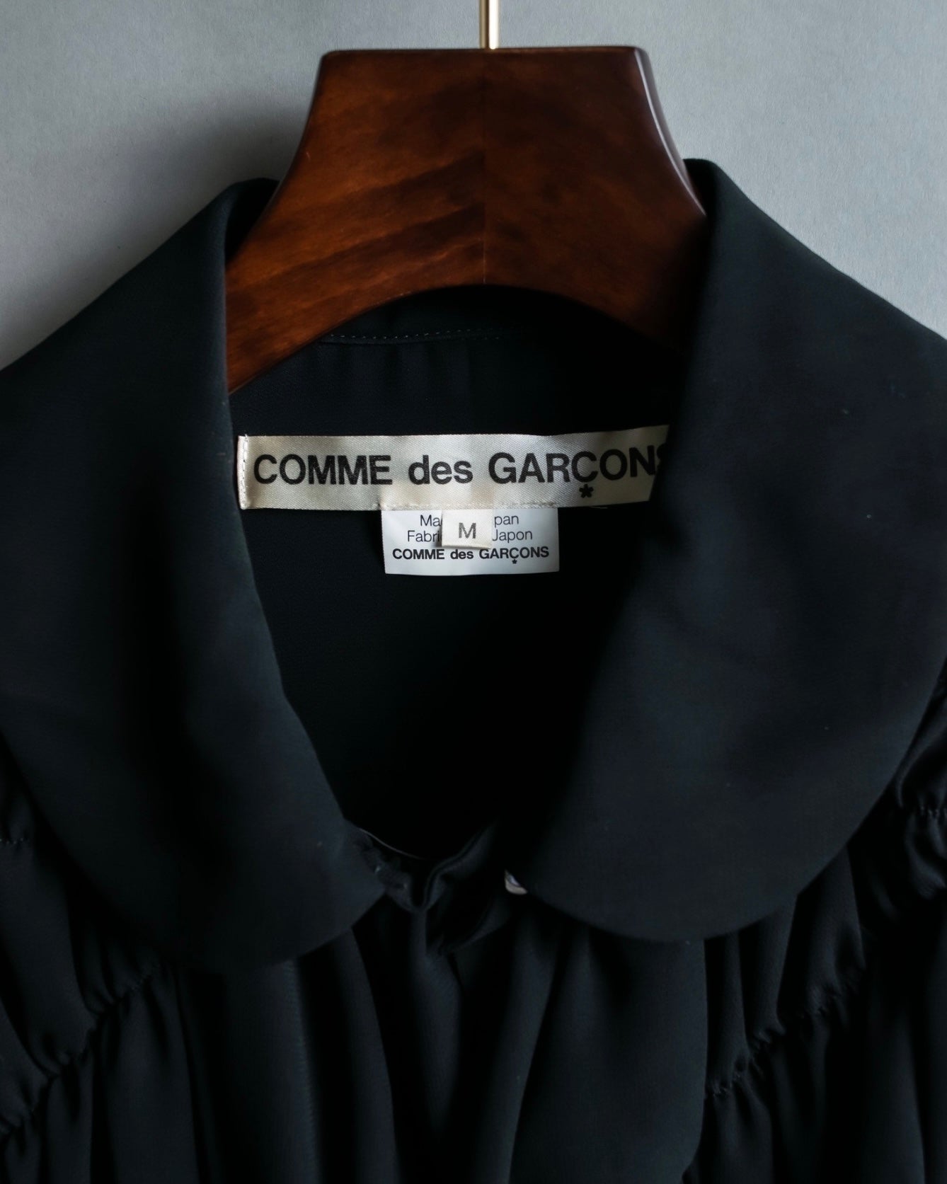 "COMME des GARÇONS" ruched sheer shirt
