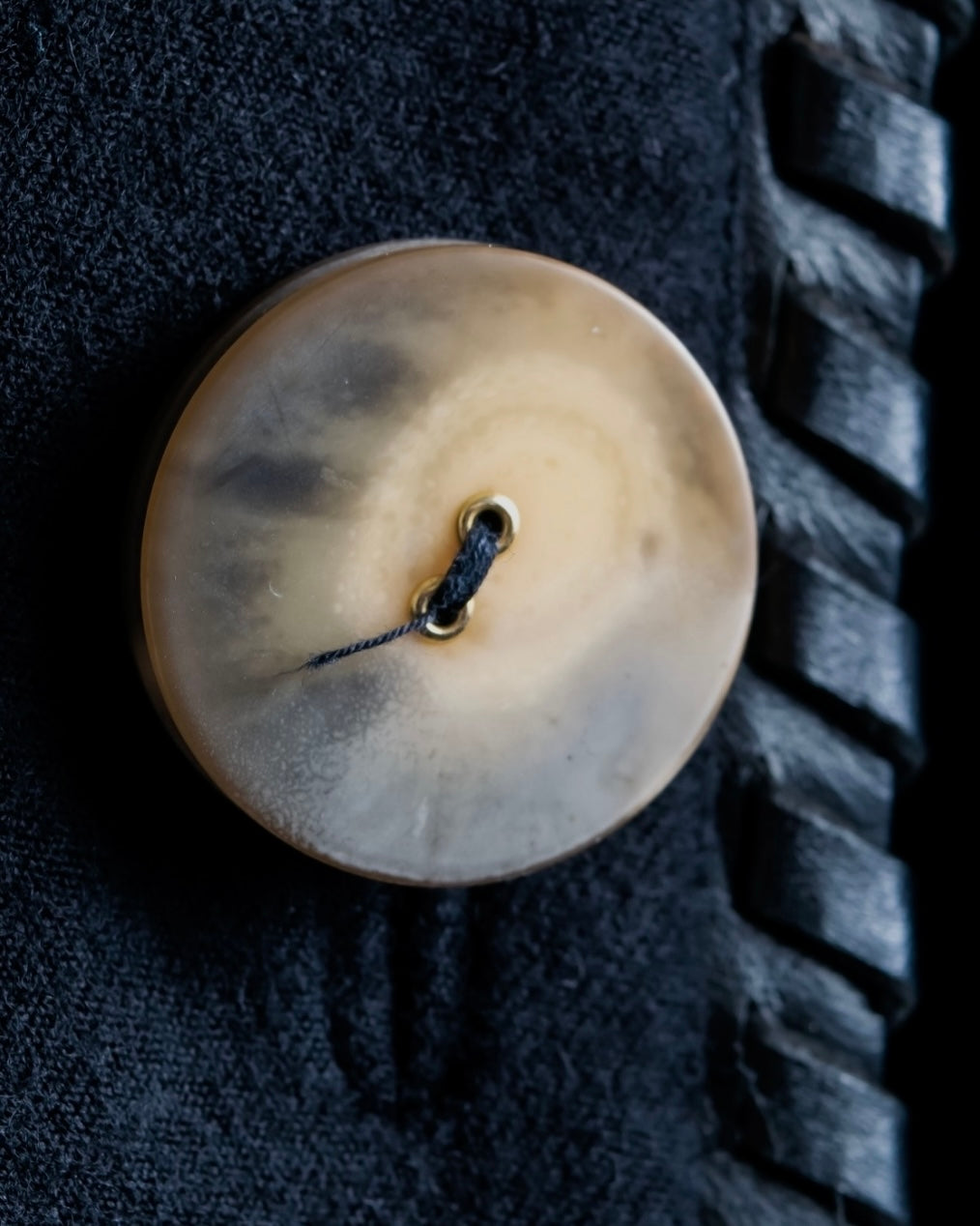 "GIANFRANCO FERRE" Virgin wool leather piping jacket