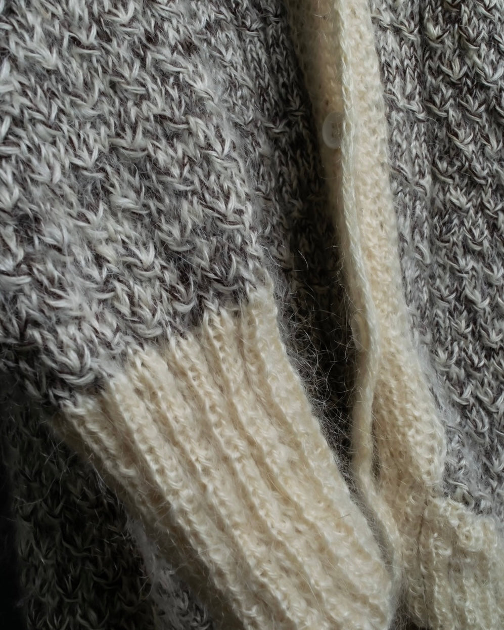 Vintage low gauge knit cardigan