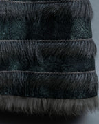 Vintage Rabbit & Fox Real Fur Coat