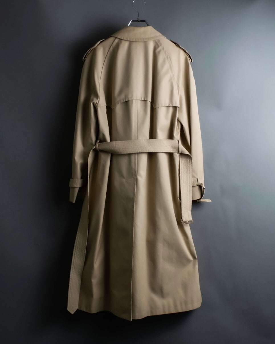 "GUCCI 70-80's" Big collar design oversize design trench coat