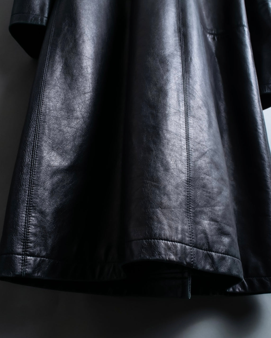 "Issey Miyake" Archive leather coat