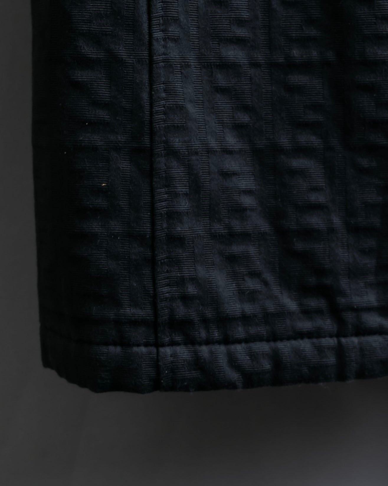 “FENDI jeans” Zucca pattern spring double breasted coat