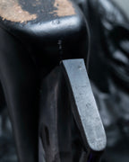 "CELINE" clear heel leather shoes