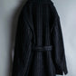 Vintage mohair wool striped gown coat