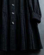 “Burberry Black Label” Trench coat designed long check shirts