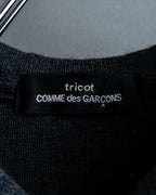 "tricot COMME des GARCONS" Light 100% wool layered knit