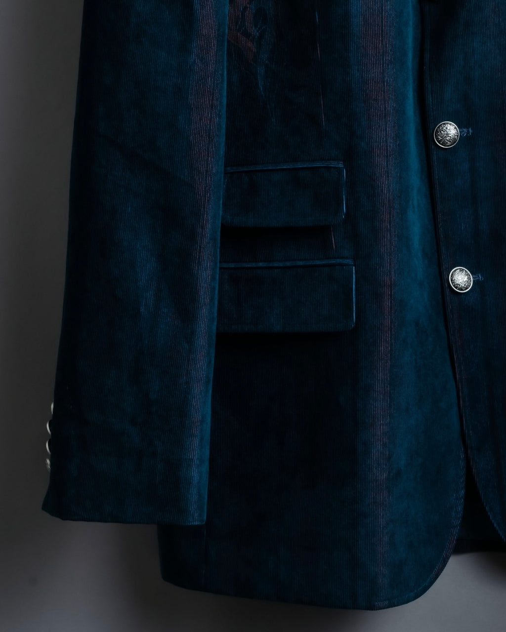 XL Vintage iridescent corduroy tailored jacket