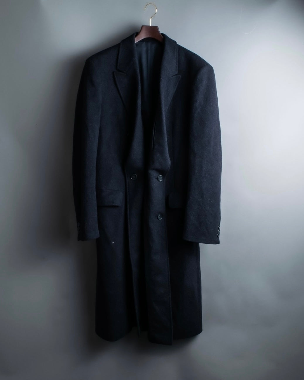 "STAFFORD"  Double-breasted super long wool coat